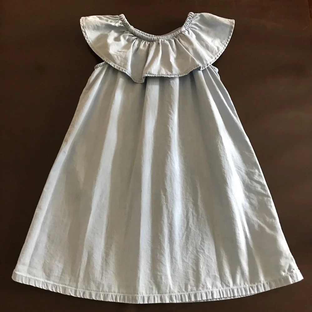 Girls Old Navy Sleeveless Dress Sundress Size 4 / 5 XS Extra Small Blue